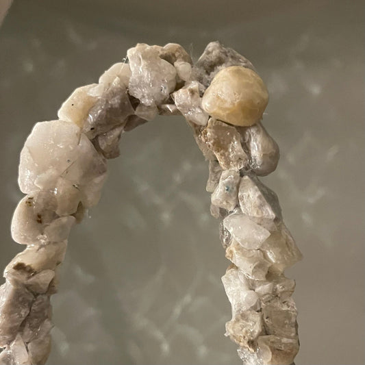 PLANT BASKET - milky quartz