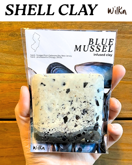blue mussel infused clay