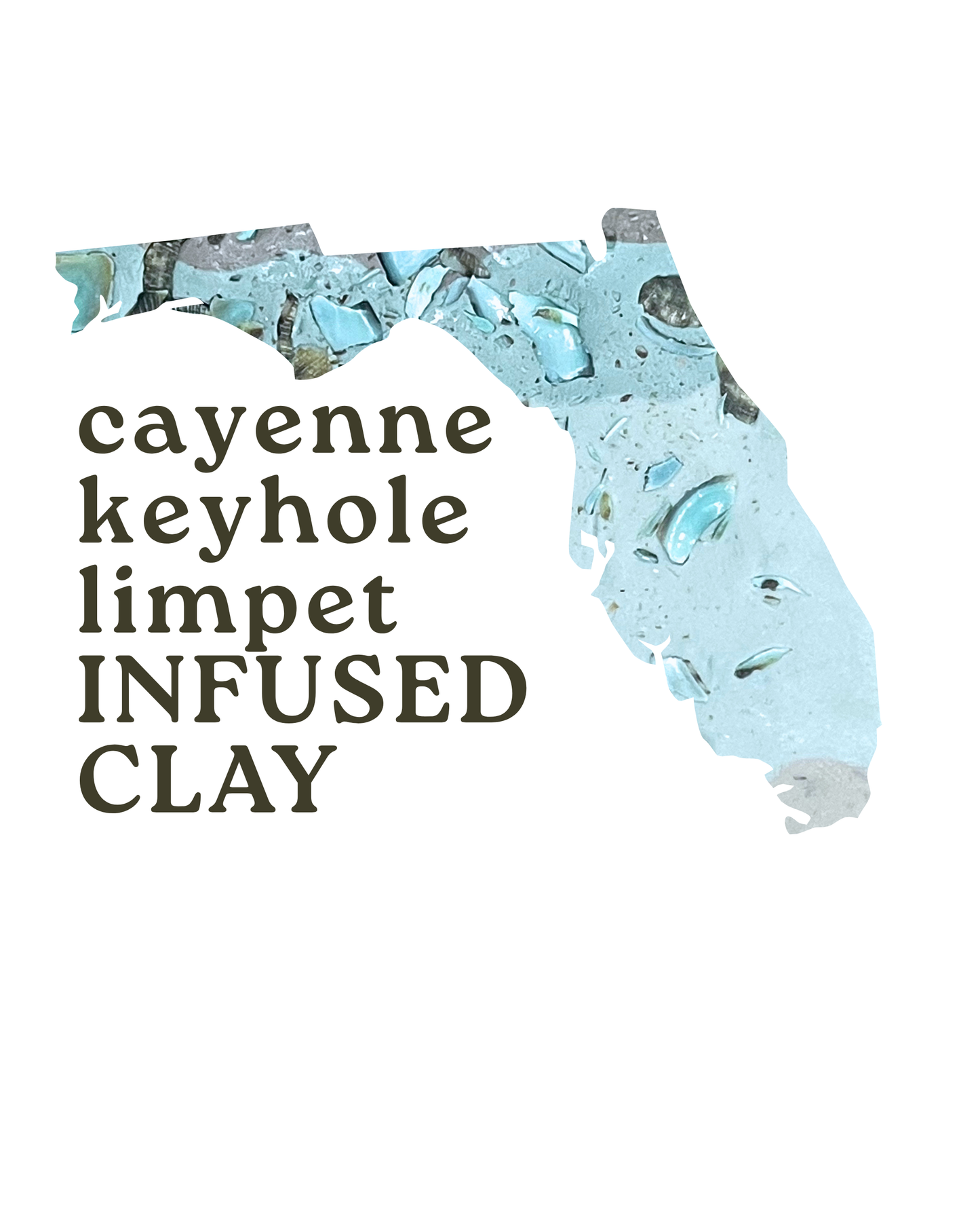cayenne keyhole limpet infused clay