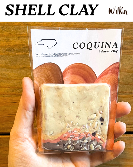 coquina shell infused clay
