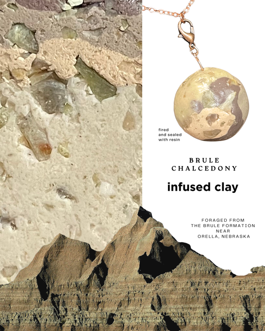 brule chalcedony infused clay
