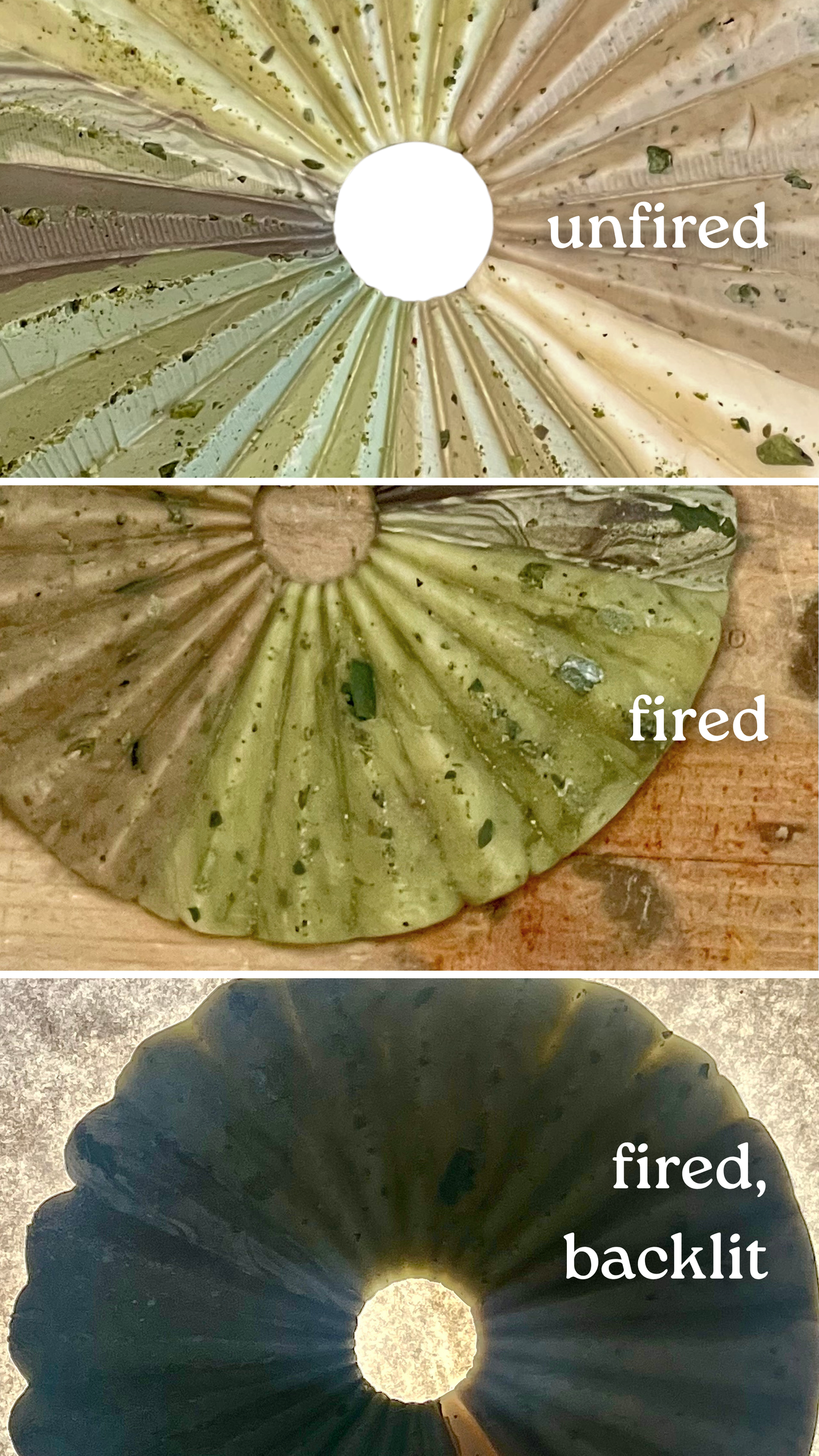 green jasper infused clay