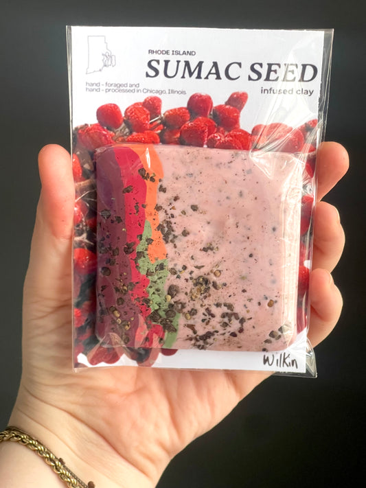sumac seed infused clay