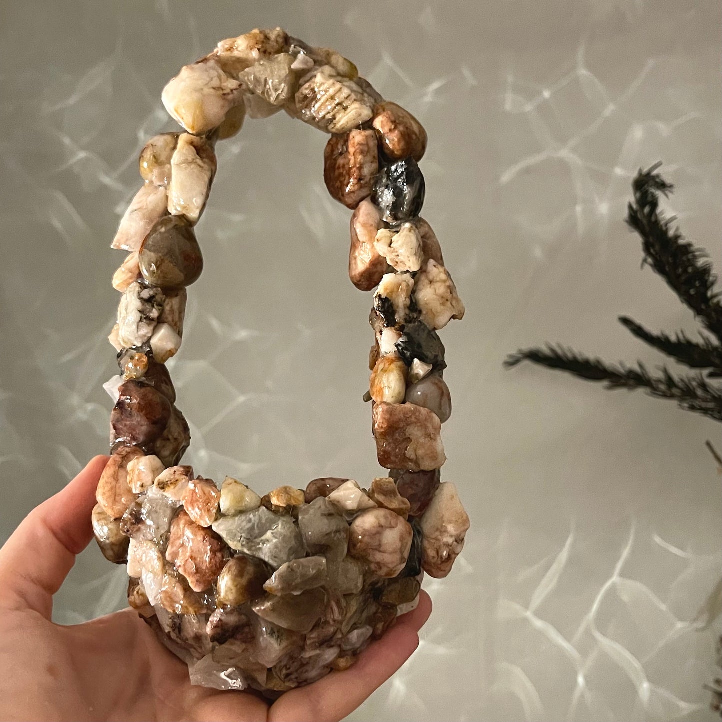 PLANT BASKET - smoky quartz