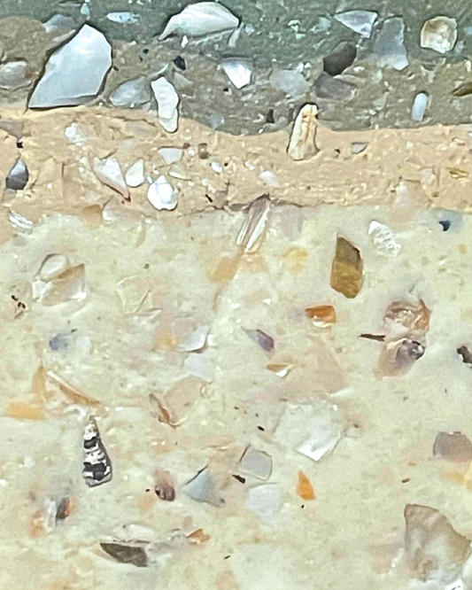 fragile papershell infused clay