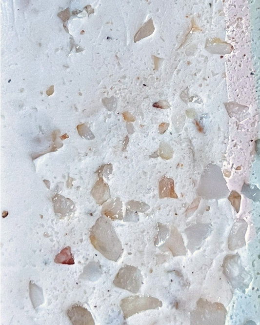 pink quartz infused clay