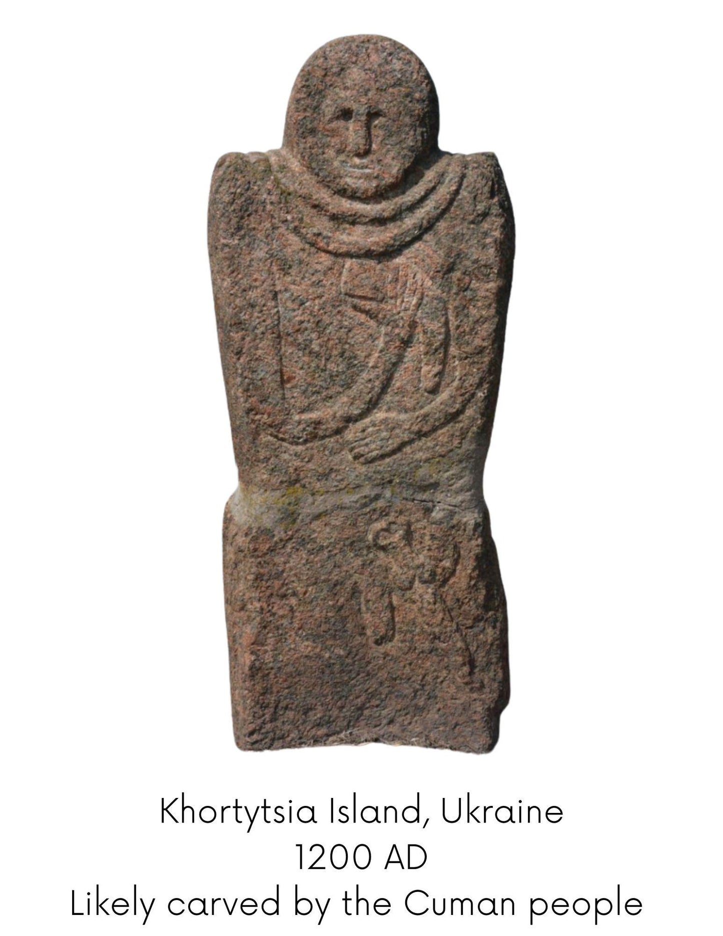 Jennifer the Keeper of Memory – Female Stone Gargoyle – Clay & Quartz Sculpture – Kurgan Stelae Inspired