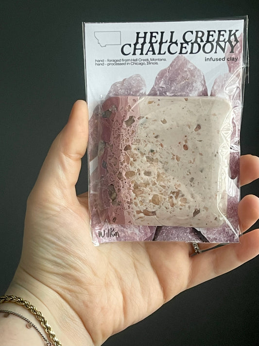 hell creek chalcedony infused clay