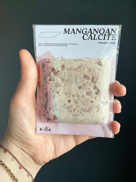 manganoan calcite infused clay