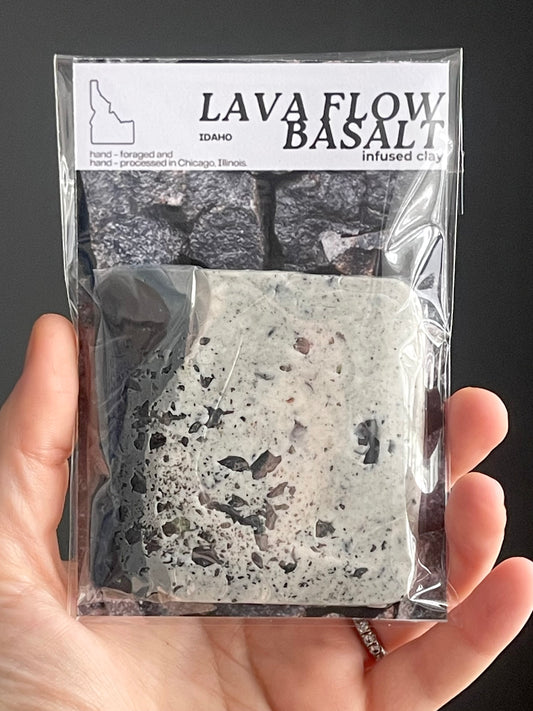 lava flow basalt infused clay