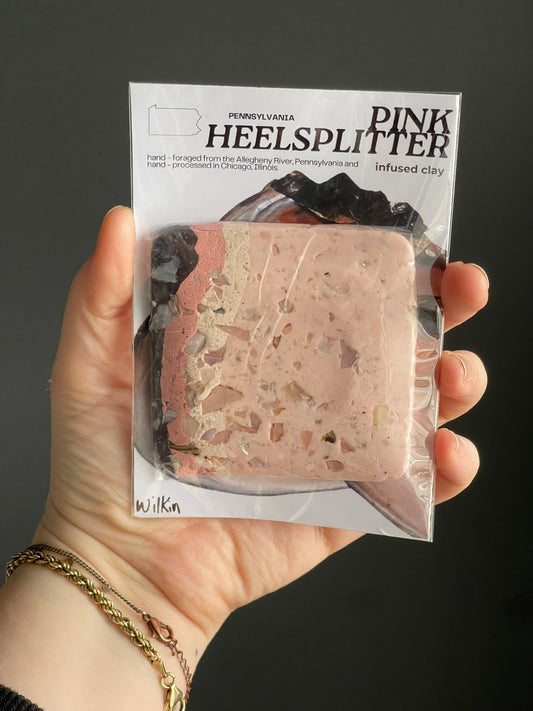pink heelsplitter infused clay