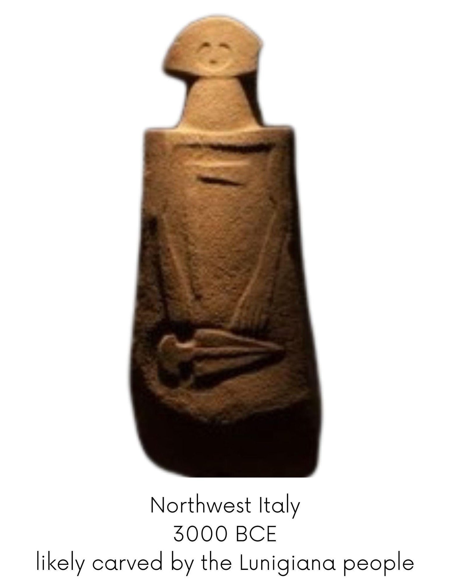 Greg the Silent Watcher – Mini Stone Gargoyle – Hand-Sculpted Clay & Jasper – Kurgan Stelae-Inspired