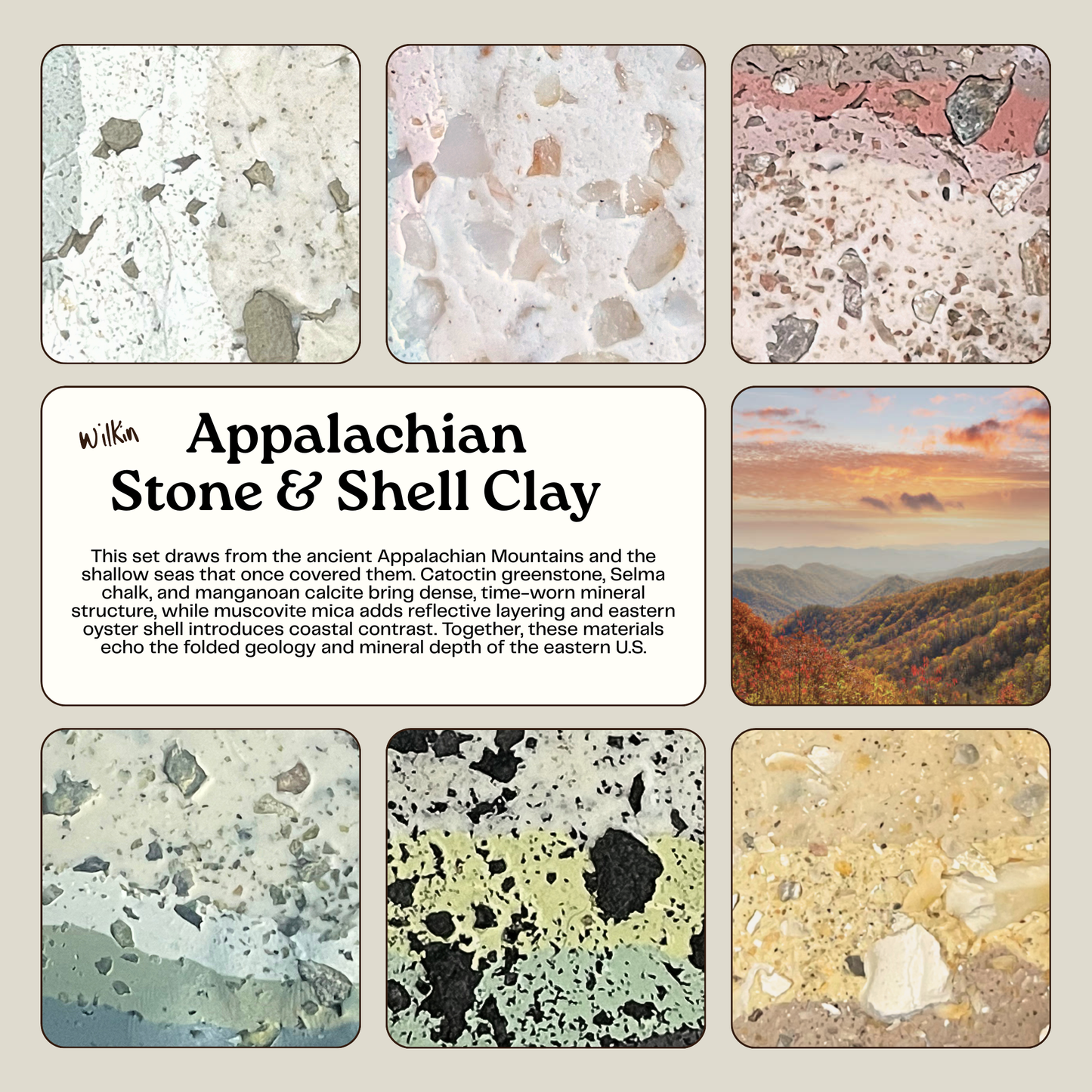 Appalachian Ridge & Valley Stone & Shell Clay
