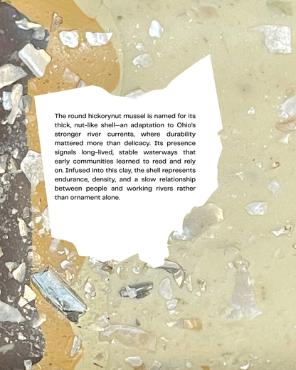 round hickorynut infused clay