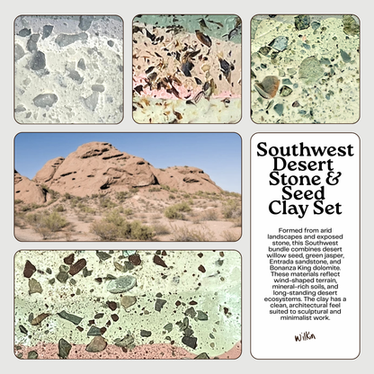 Southwest Desert Stone & Seed Clay Set