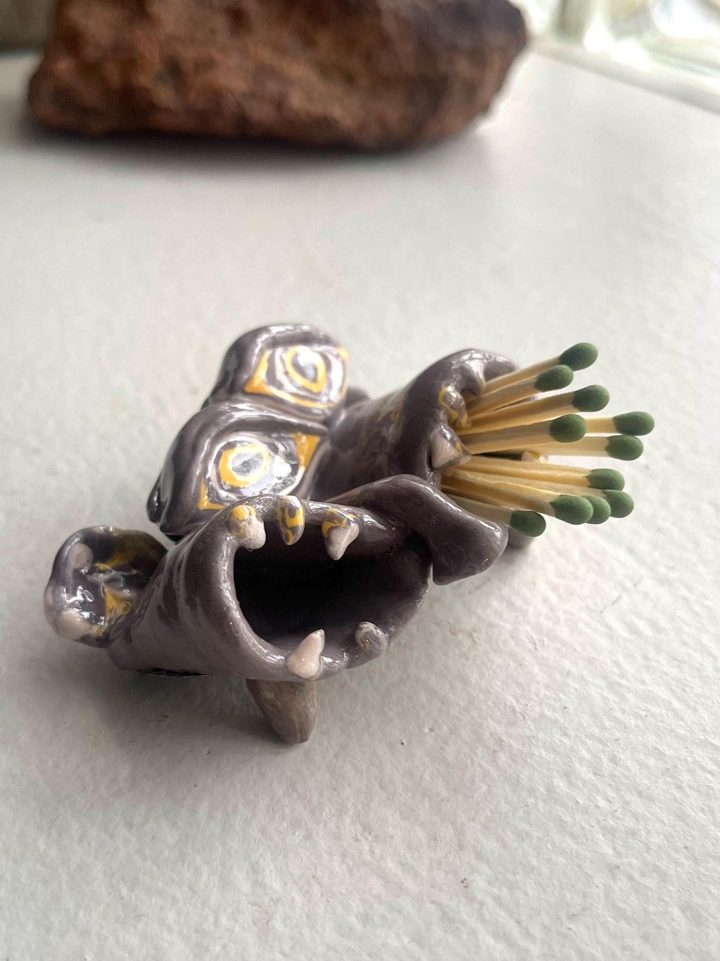 Gemini Monster Match Holder: Trinket Dish with Striker