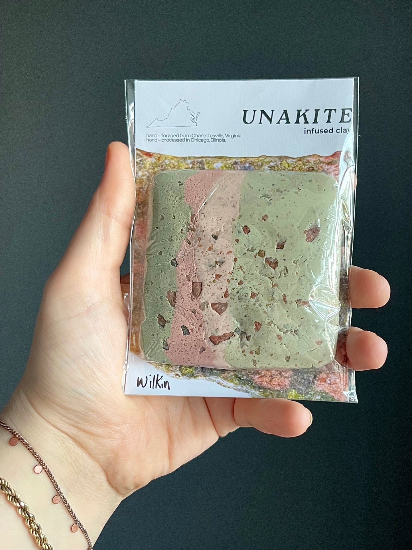 unakite infused clay