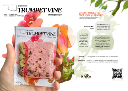 trumpet vine infused clay