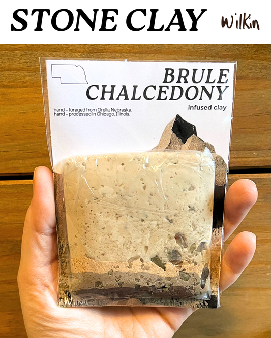 brule chalcedony infused clay