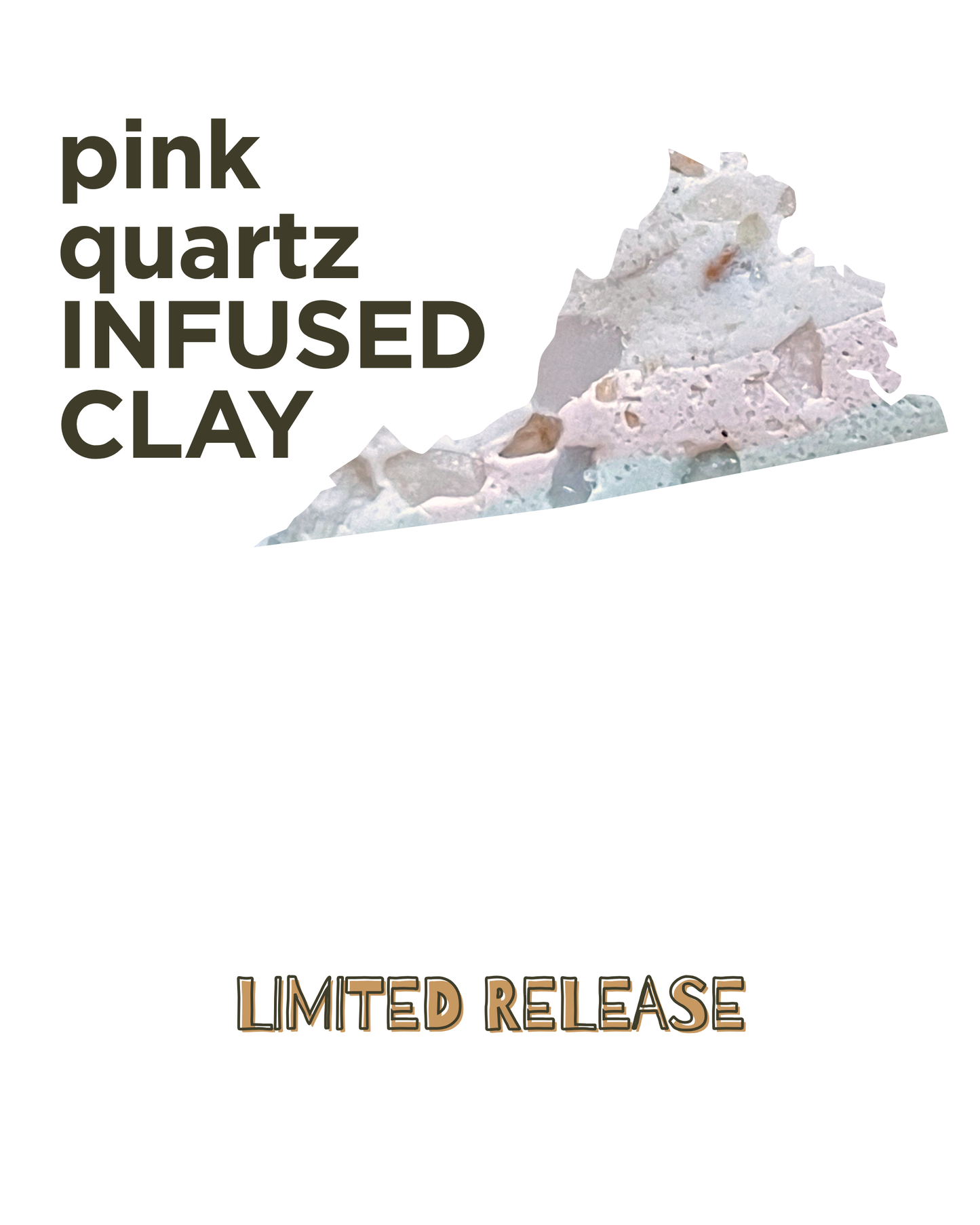 pink quartz infused clay