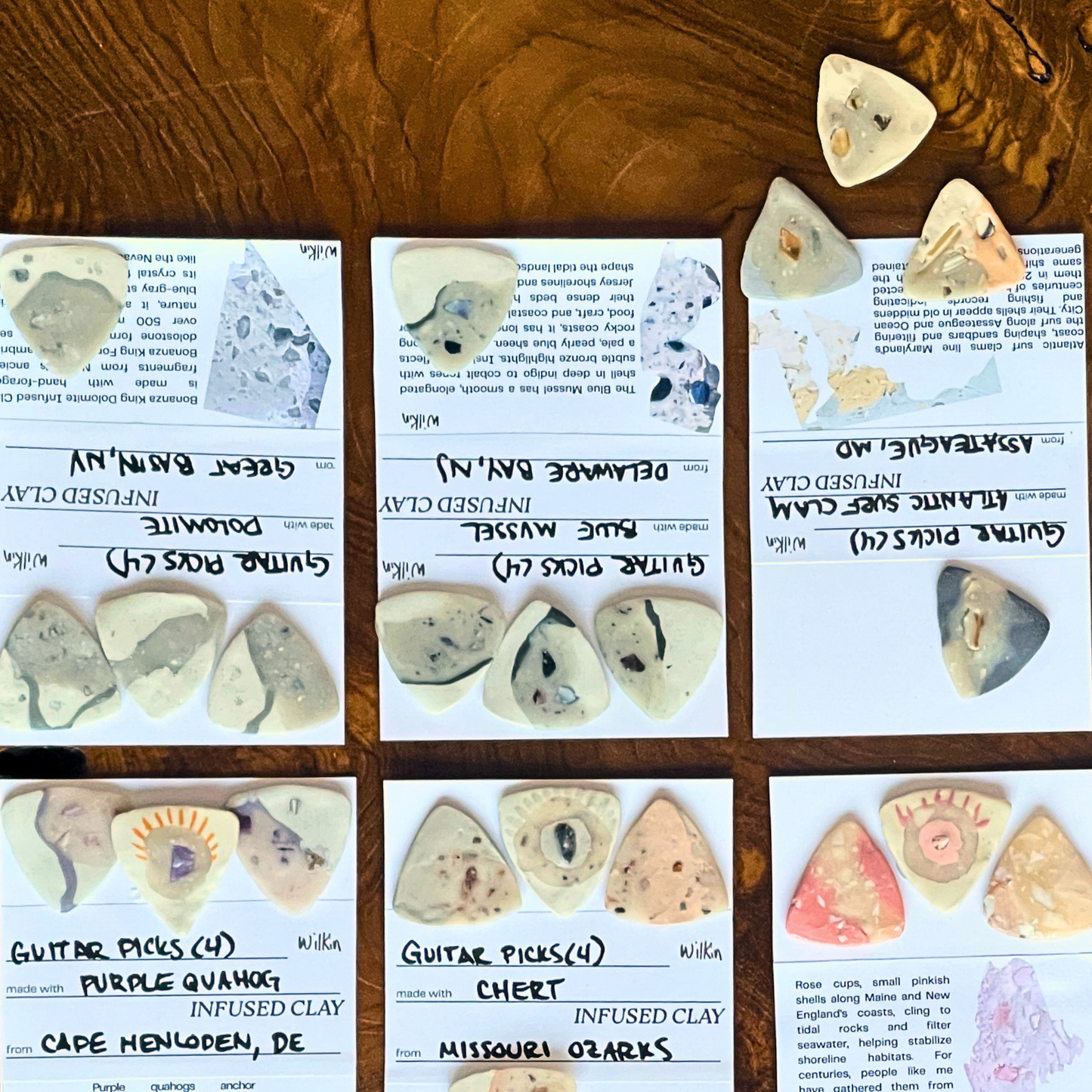 GUITAR PICKS - choose your clay