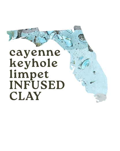 cayenne keyhole limpet infused clay