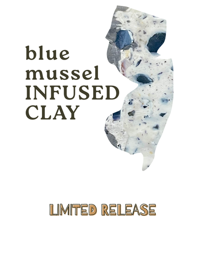 blue mussel infused clay