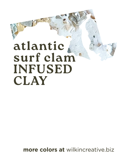 atlantic surf clam infused clay
