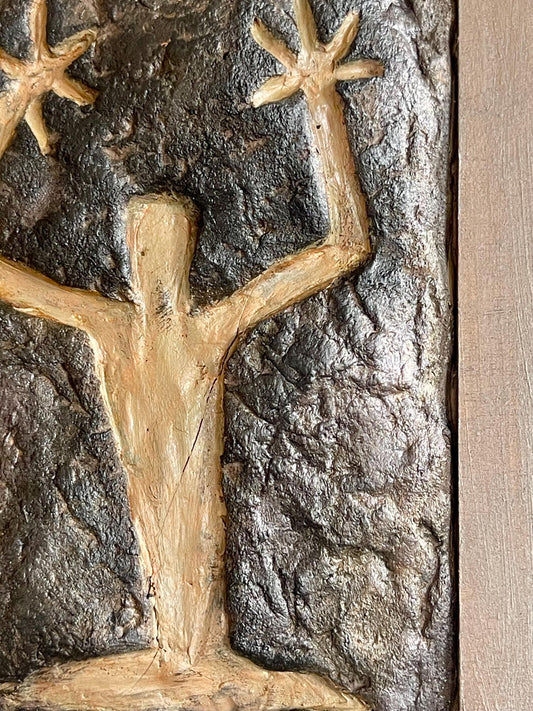 Framed Sculpture – Nine Mile Canyon Petroglyph “Surprise”