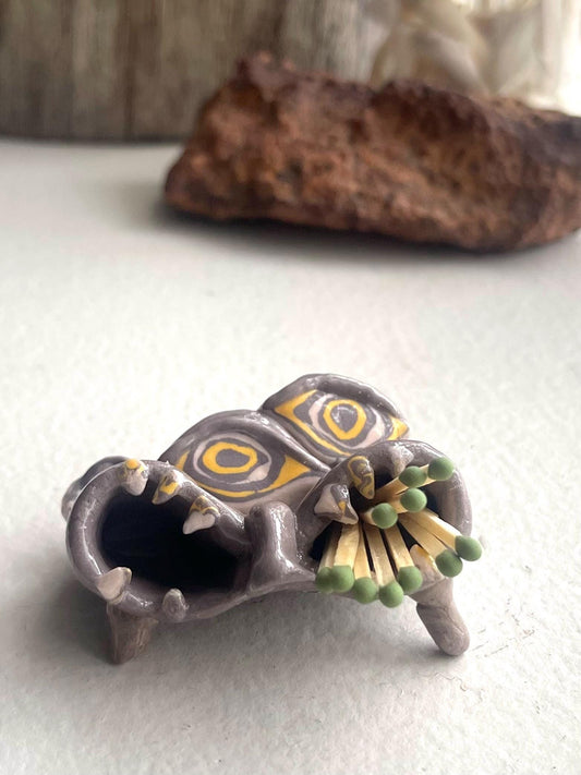 Gemini Monster Match Holder: Trinket Dish with Striker