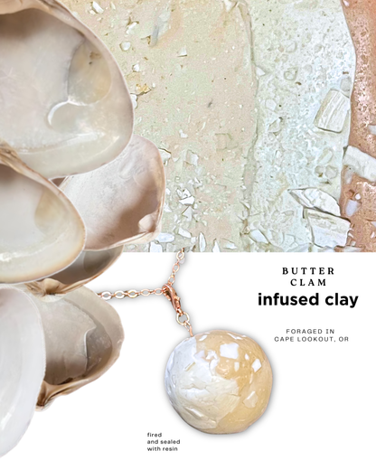 butter clam infused clay