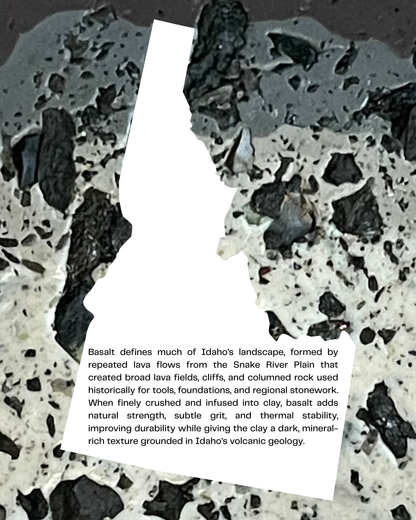 lava flow basalt infused clay