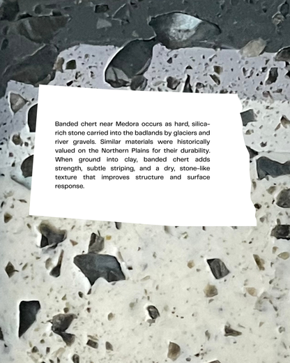 banded chert infused clay