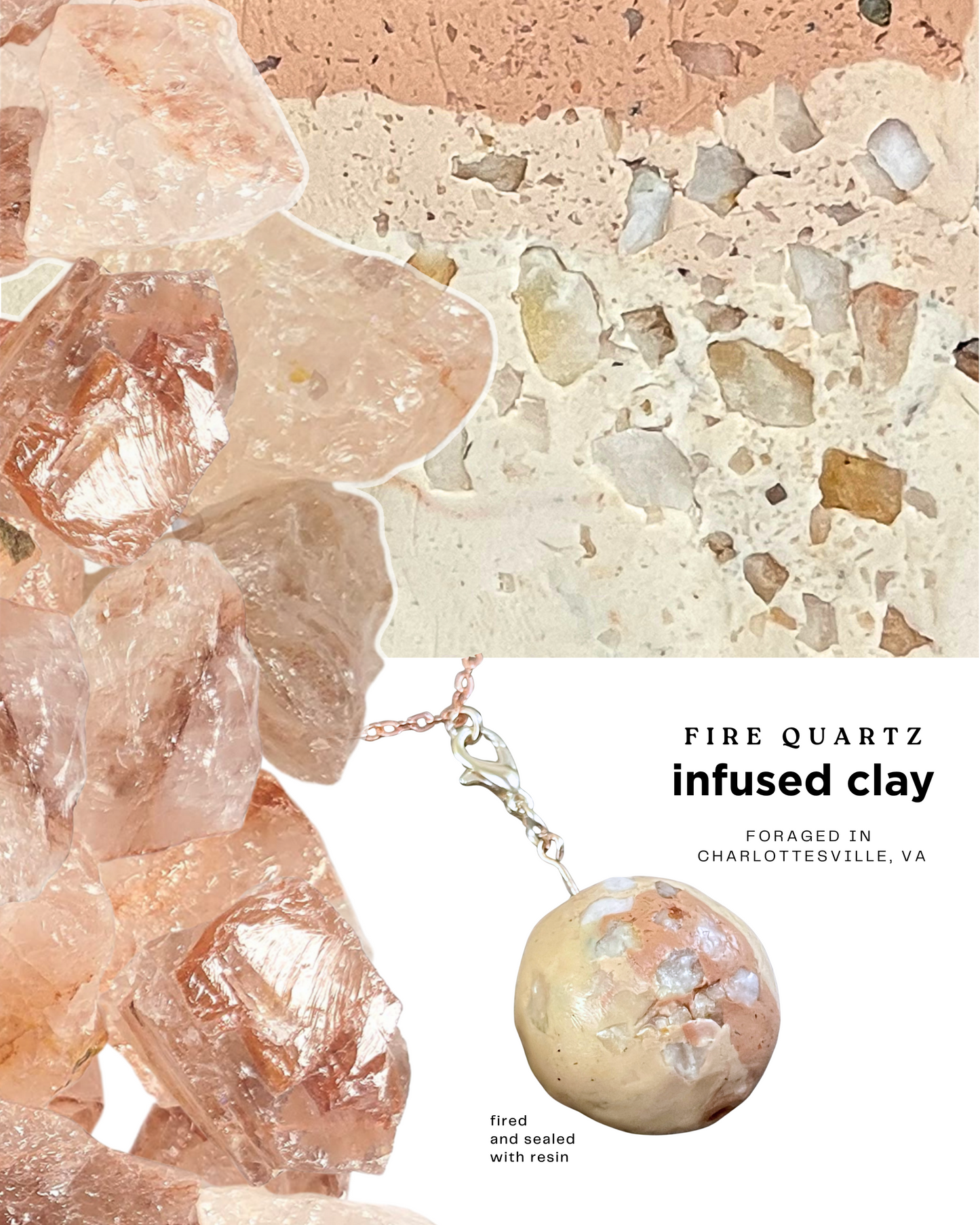fire quartz infused clay