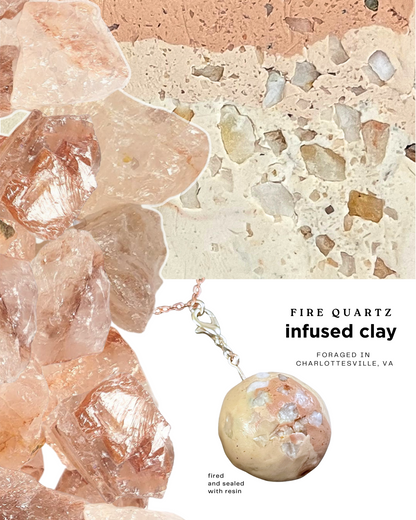 fire quartz infused clay