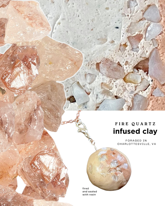 fire quartz infused clay