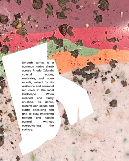 sumac seed infused clay