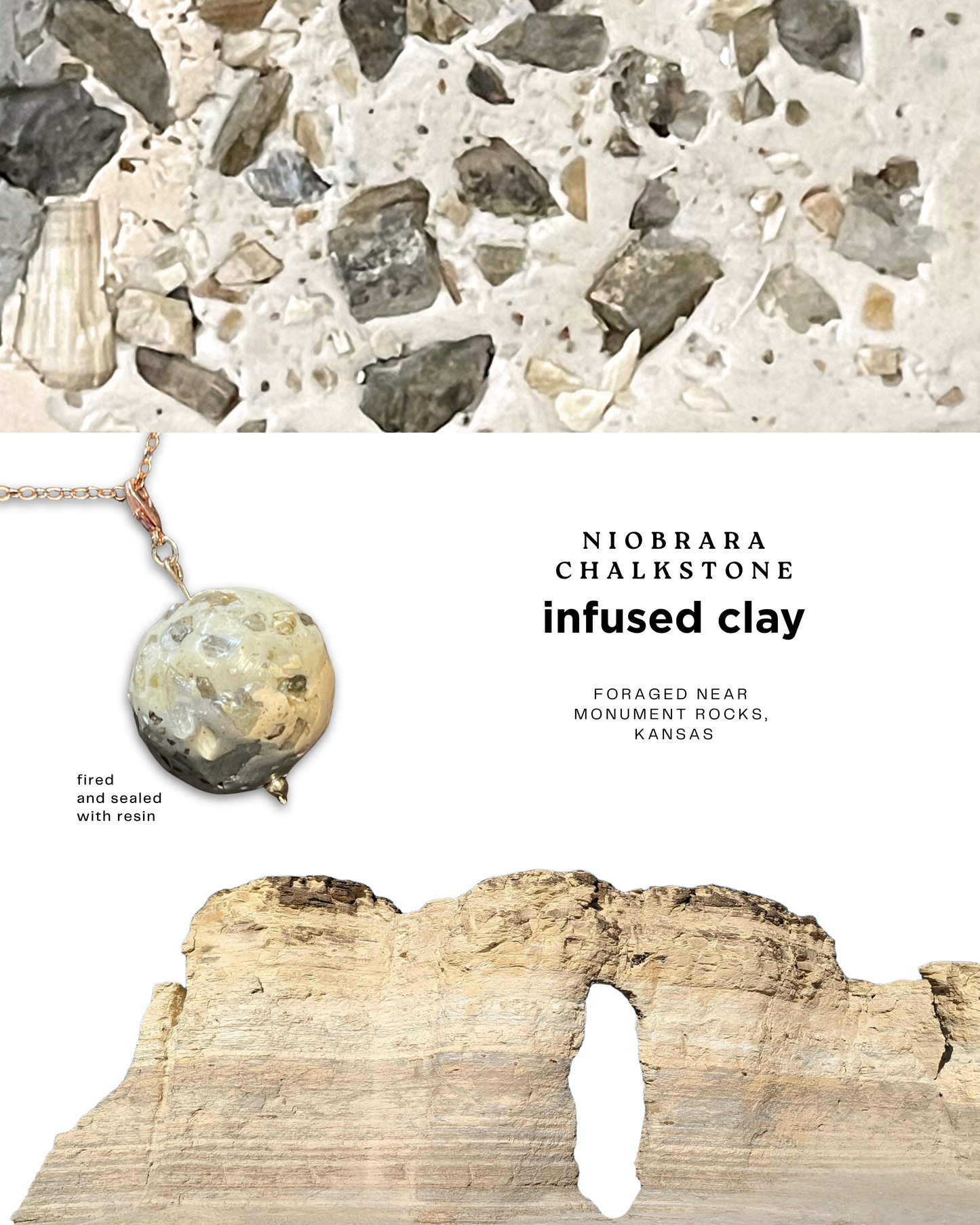 niobrara chalkstone infused clay