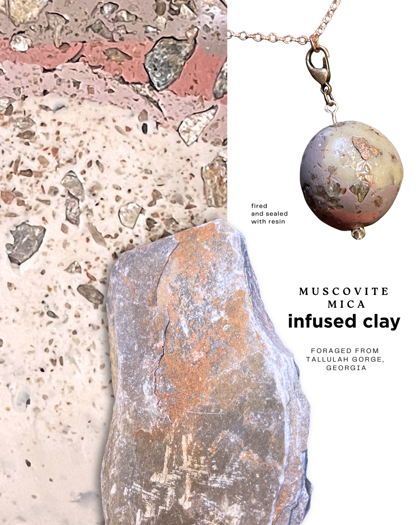 muscovite mica infused clay