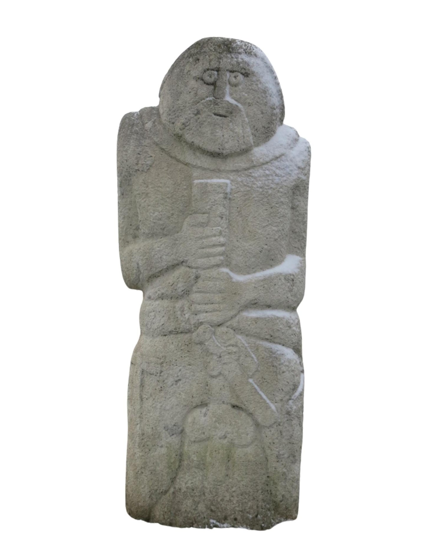 Craig the Earthbound Elder – Ancient Guardian Gargoyle – Clay & Virginia Jasper Sculpture