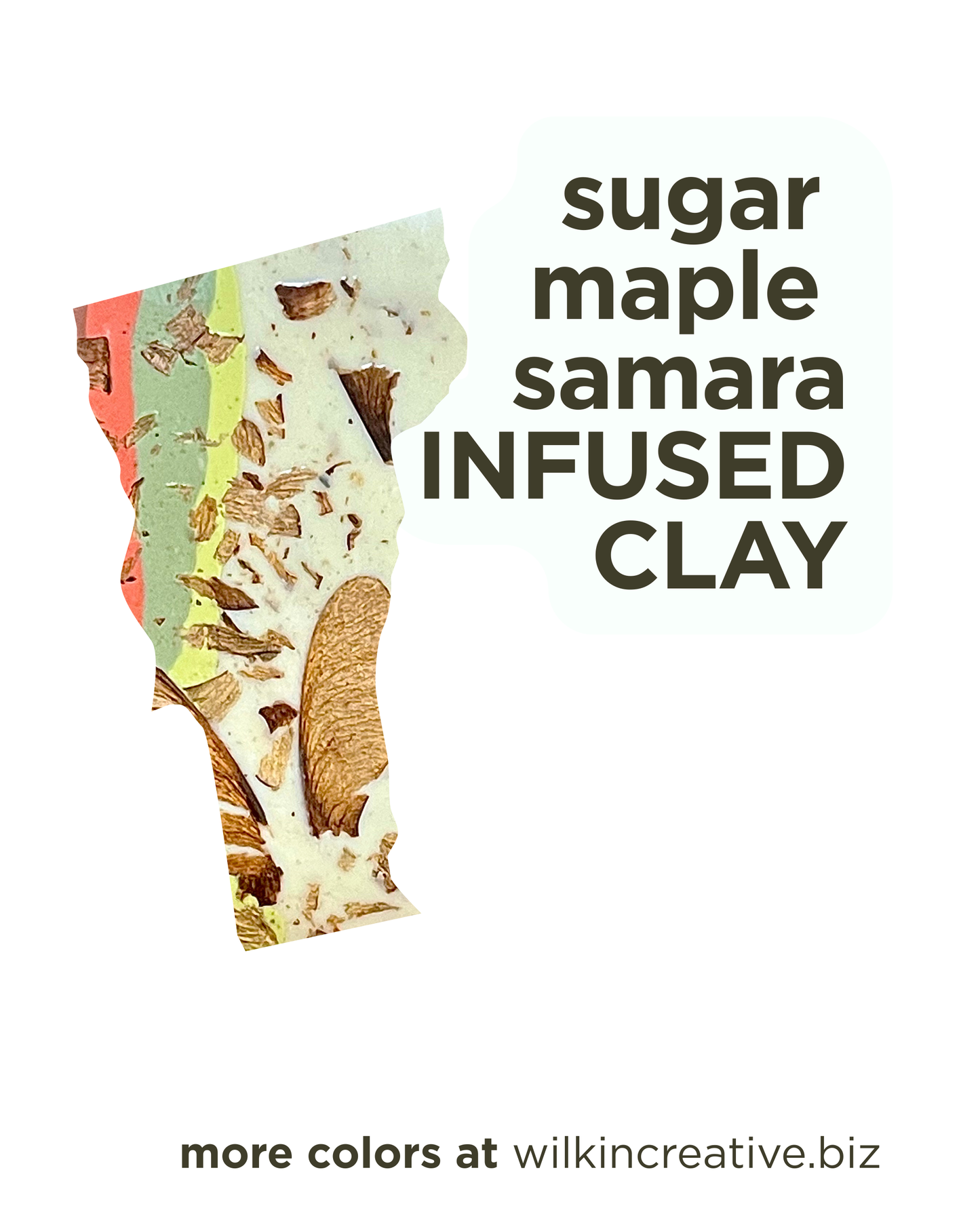 sugar maple samara infused clay