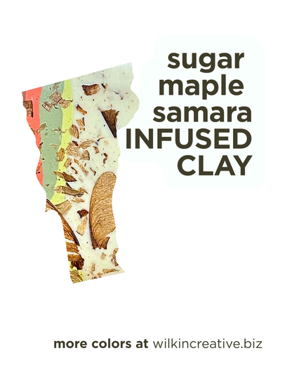 sugar maple samara infused clay