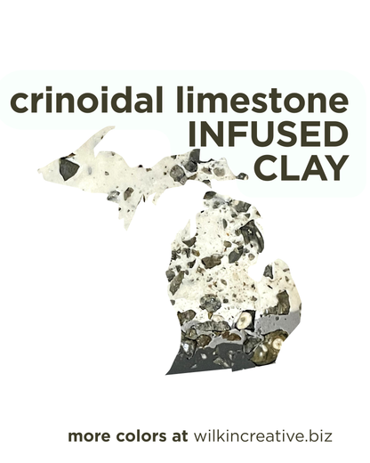 crinoidal limestone infused clay