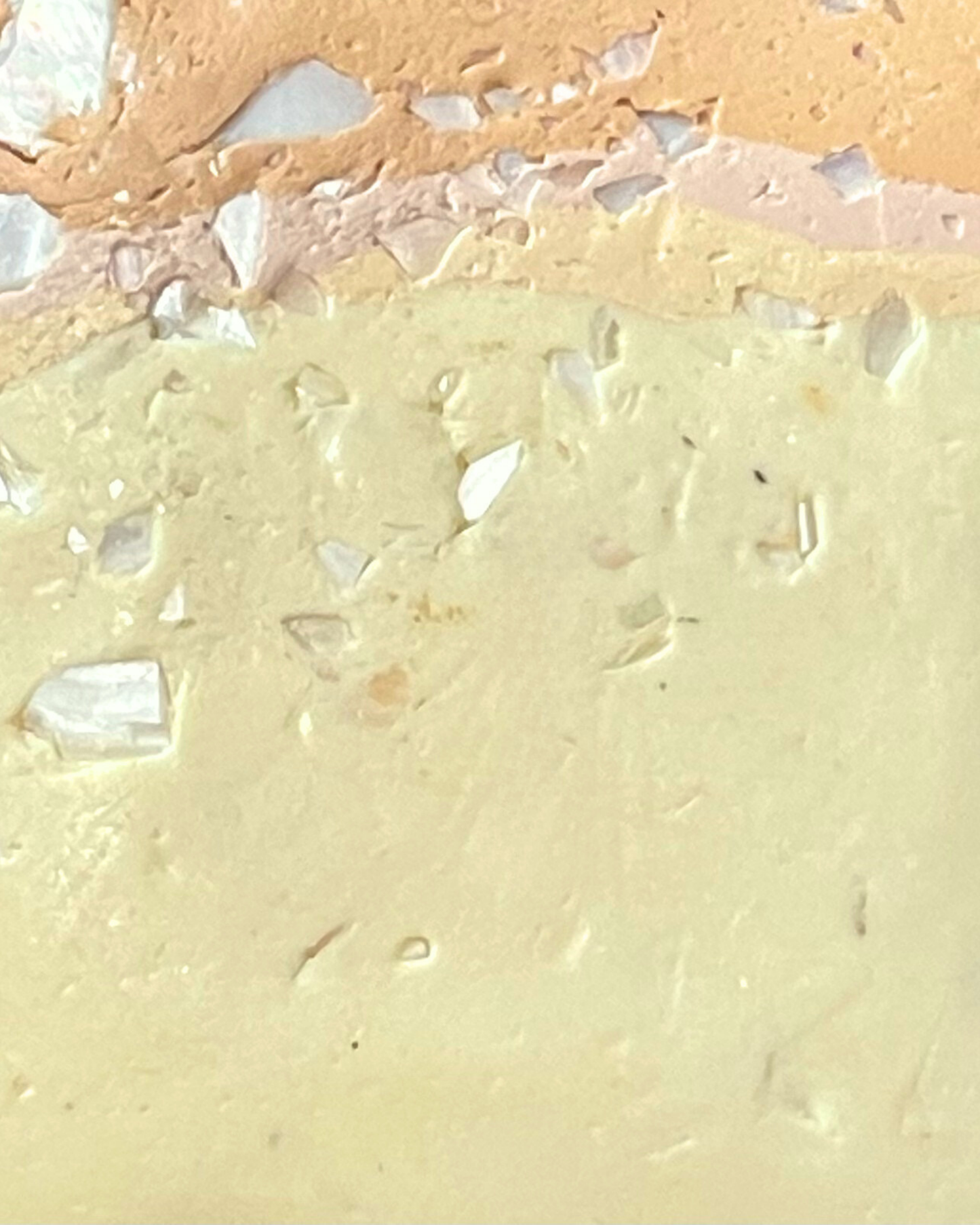 yellow sandshell infused clay