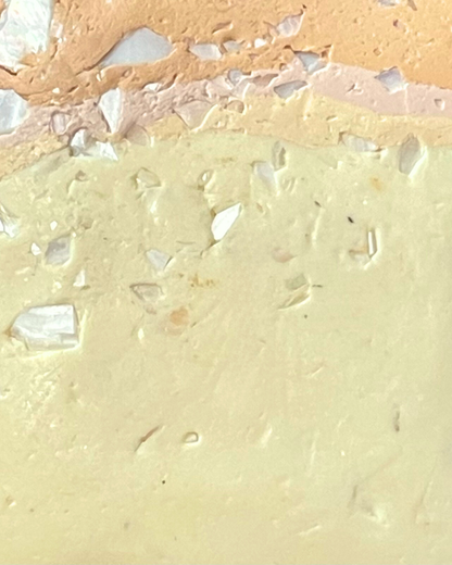 yellow sandshell infused clay