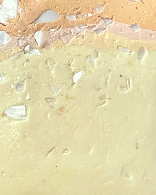 yellow sandshell infused clay