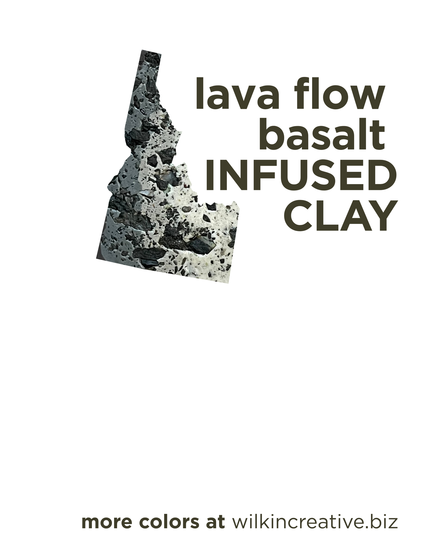 lava flow basalt infused clay