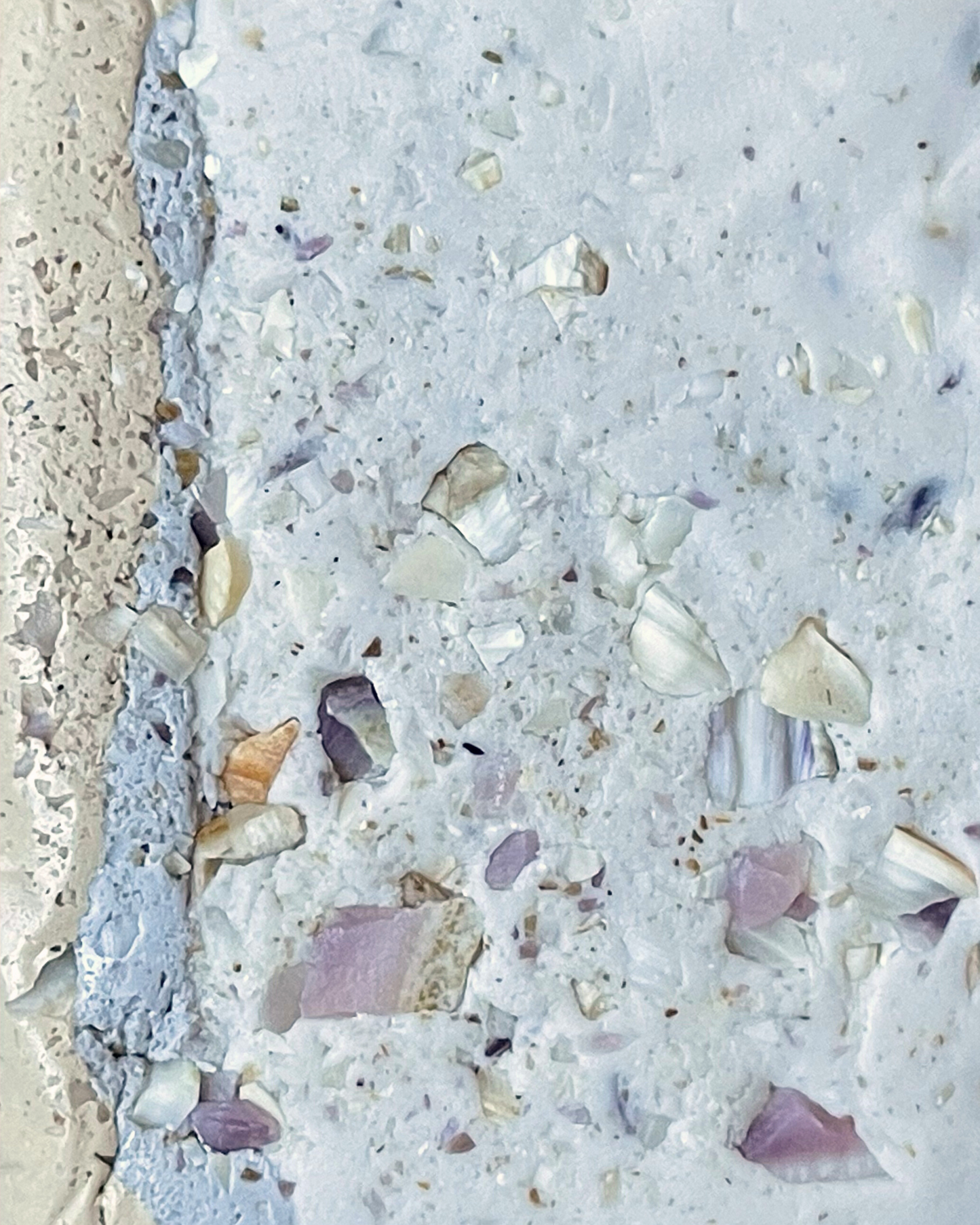 purple quahog infused clay