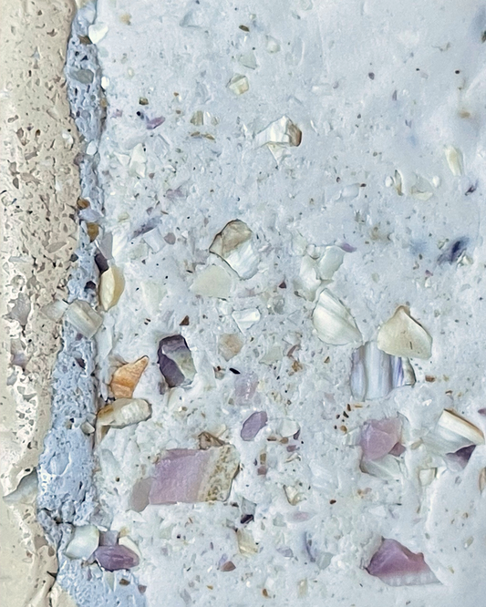 purple quahog infused clay