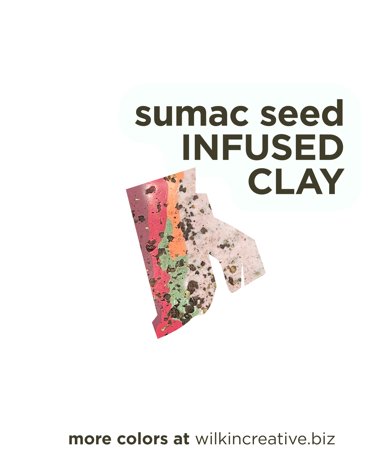sumac seed infused clay